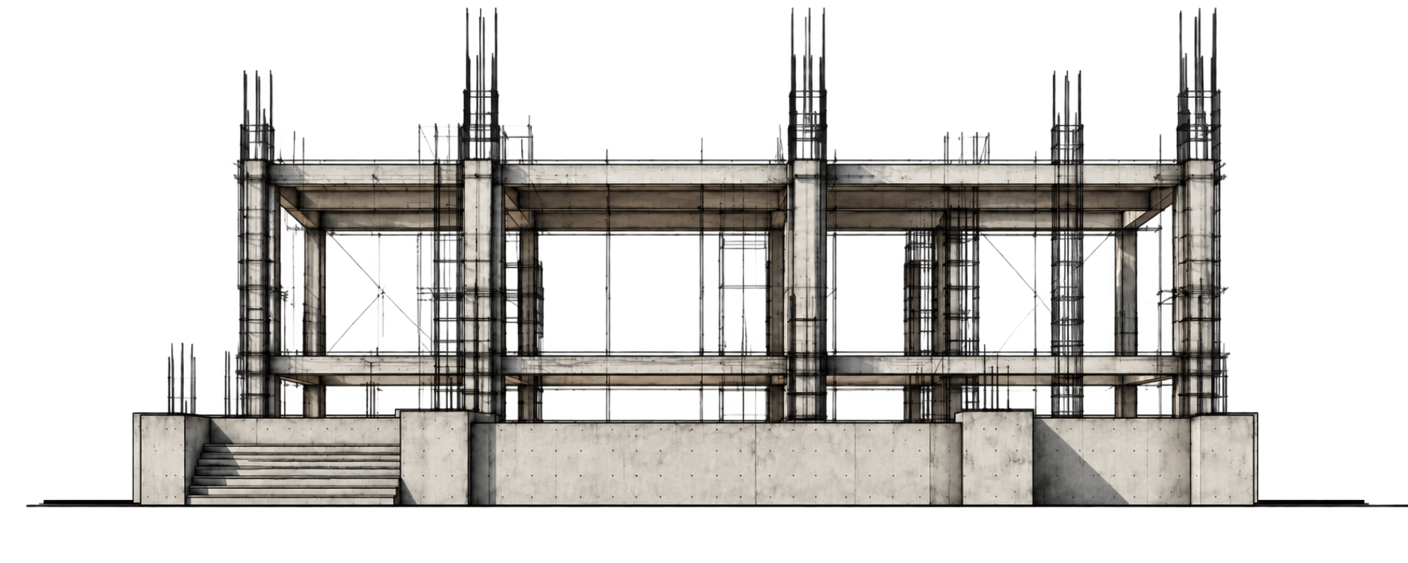 Building construction frame 4