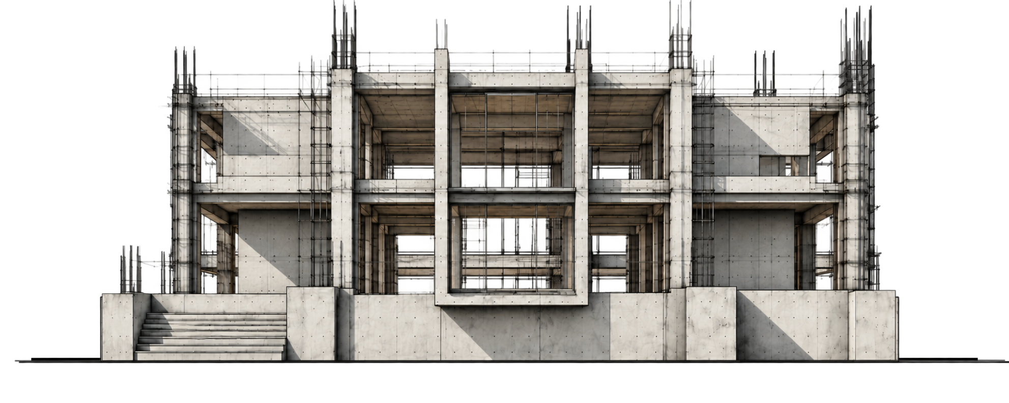 Building construction frame 5