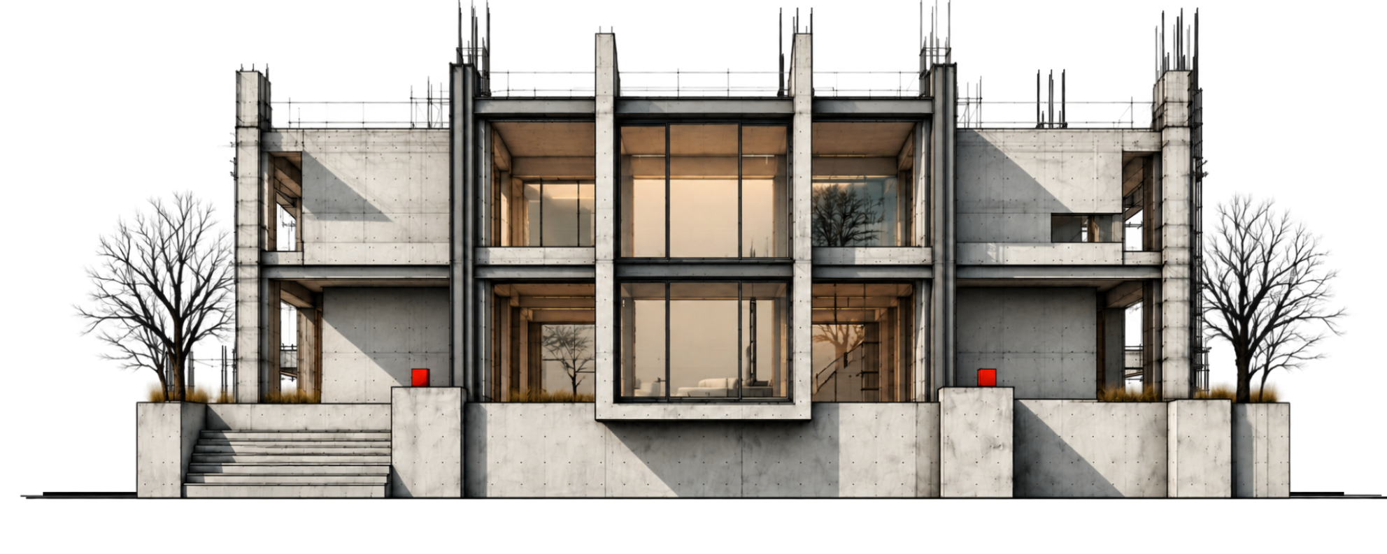 Building construction frame 6